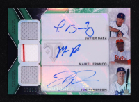 Javier Baez / Maikel Franco / Joc Pederson 2015 Topps Triple Threads Autograph Relic Combos Emerald #TTARCBFP #07/18 at PristineAuction.com