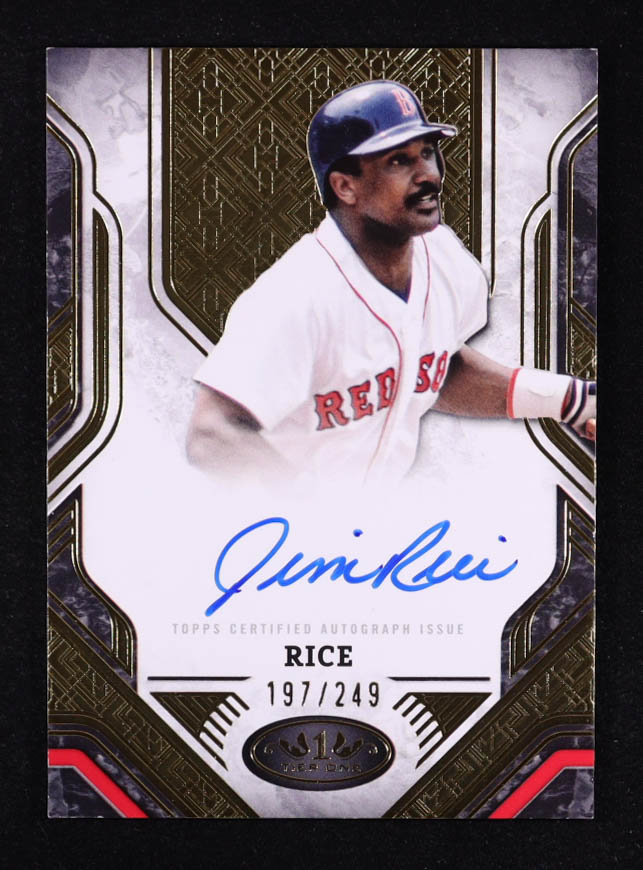 Jim Rice 2025 Topps Tier One Prime Performers Autographs #PPAJRI #197/249 at PristineAuction.com Jim Rice 2025 Topps Tier One Prime Performers Autographs #PPAJRI #197/249 at PristineAuction.com