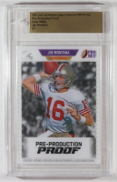 Joe Montana 2024 Leaf Joe Montana Legacy 1989 Pro Set Pre-Production Proof Clear White #NNO #1/1 (Leaf) at PristineAuction.com