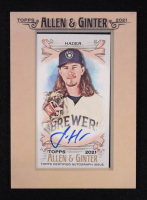 Josh Hader 2021 Topps Allen and Ginter Framed Mini Autographs #FMAJH at PristineAuction.com