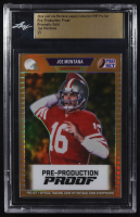 Joe Montana 2024 Leaf Joe Montana Legacy 1989 Pro Set Pre-Production Proof Prismatic Gold #NNO #1/1 (Leaf) at PristineAuction.com