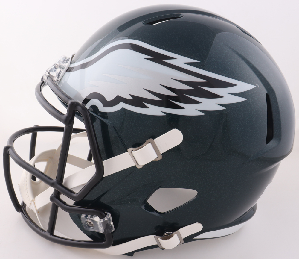Andrew Mukuba Signed Eagles Full-Size Speed Helmet Inscribed "Fly Eagles Fly!" (JSA) at PristineAuction.com Andrew Mukuba Signed Eagles Full-Size Speed Helmet Inscribed "Fly Eagles Fly!" (JSA) at PristineAuction.com