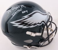 Andrew Mukuba Signed Eagles Full-Size Speed Helmet Inscribed "Fly Eagles Fly!" (JSA) at PristineAuction.com