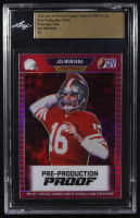 Joe Montana 2024 Leaf Joe Montana Legacy 1989 Pro Set Pre-Production Proof Prismatic Pink #NNO #1/1 (Leaf) at PristineAuction.com