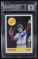 Pete Rose Signed 1990 The Shanks Collection Future Hall of Famers #11 (BGS | Autograph Graded 10) at PristineAuction.com