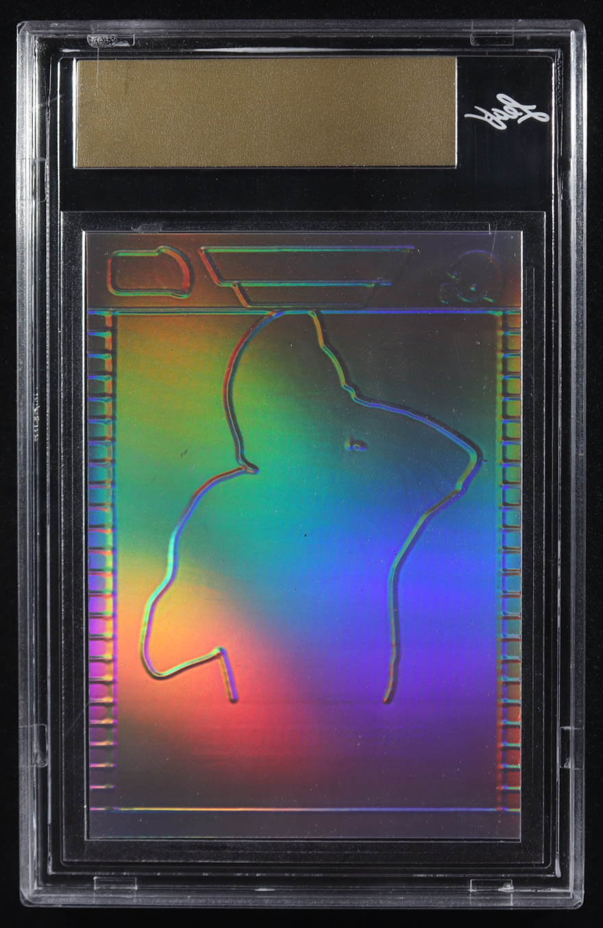 Joe Montana 2024 Leaf Joe Montana Legacy 1989 Pro Set Pre-Production Proof Prismatic Purple #NNO #1/1 (Leaf) at PristineAuction.com Joe Montana 2024 Leaf Joe Montana Legacy 1989 Pro Set Pre-Production Proof Prismatic Purple #NNO #1/1 (Leaf) at PristineAuction.com