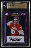 Joe Montana 2024 Leaf Joe Montana Legacy 1989 Pro Set Pre-Production Proof Prismatic Purple #NNO #1/1 (Leaf) at PristineAuction.com