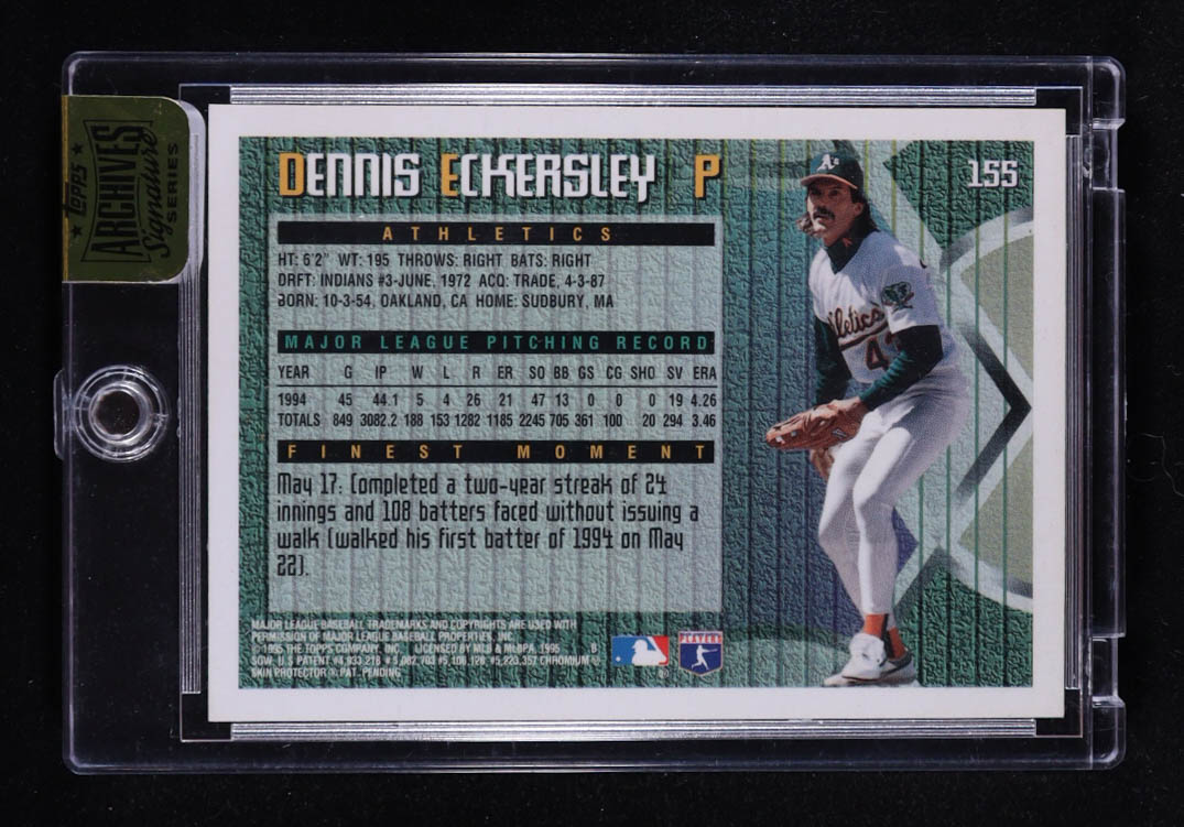 Dennis Eckersley 2016 Topps Archives Signature Series Dennis Eckersley #163 #06/11 at PristineAuction.com Dennis Eckersley 2016 Topps Archives Signature Series Dennis Eckersley #163 #06/11 at PristineAuction.com