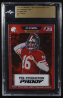 Joe Montana 2024 Leaf Joe Montana Legacy 1989 Pro Set Pre-Production Proof Prismatic Red #NNO #1/1 (Leaf) at PristineAuction.com