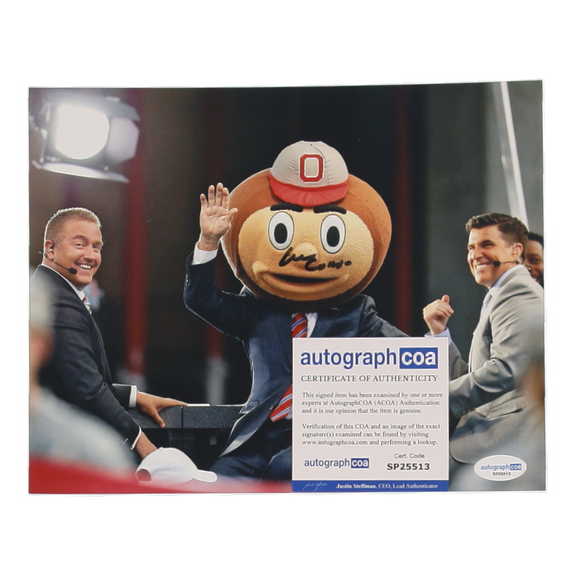 Lee Corso Signed ESPN 8x10 Photo (ACOA) at PristineAuction.com Lee Corso Signed ESPN 8x10 Photo (ACOA) at PristineAuction.com