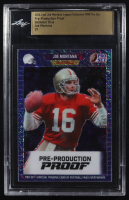 Joe Montana 2024 Leaf Joe Montana Legacy 1989 Pro Set Pre-Production Proof Shimmer Blue #NNO #1/1 (Leaf) at PristineAuction.com