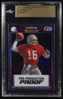 Joe Montana 2024 Leaf Joe Montana Legacy 1989 Pro Set Pre-Production Proof Prismatic Purple #NNO #1/1 (Leaf) at PristineAuction.com