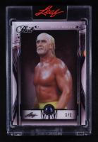 Hulk Hogan 2025 Leaf Pearl Spectrum Black Holofoil #26 #1/1 at PristineAuction.com