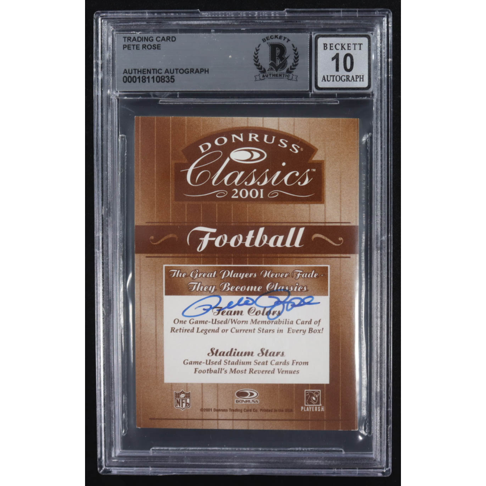 Pete Rose Signed Trading Card (BGS | Autograph Graded 10) at PristineAuction.com