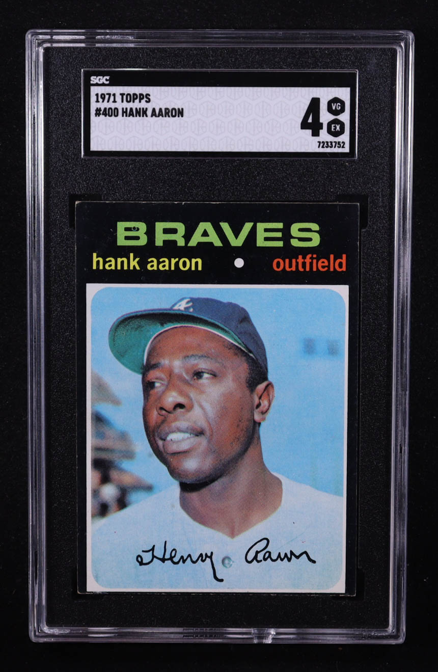 Hank Aaron 1971 Topps #400 (SGC 4) at PristineAuction.com Hank Aaron 1971 Topps #400 (SGC 4) at PristineAuction.com