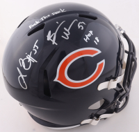 Brian Urlacher & Lance Briggs Signed Bears Full-Size Speed Helmet Inscribed "F*** the Pack" & "HOF 18" (JSA) at PristineAuction.com