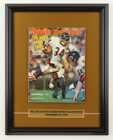 Walter Payton Custom Framed Bears 'Sports Illustrated' Magazine Display with Name Plaque at PristineAuction.com