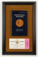 Ronald Reagan 1981 Inaugural Ball Custom Framed Ticket with Original Program at PristineAuction.com