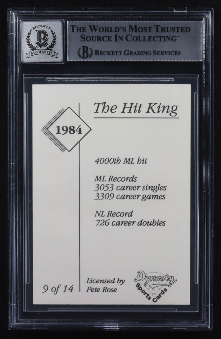Pete Rose Signed 1992 Rose Dynasty #9 (1984 Trip to Canada) (BGS | Autograph Graded 10) at PristineAuction.com Pete Rose Signed 1992 Rose Dynasty #9 (1984 Trip to Canada) (BGS | Autograph Graded 10) at PristineAuction.com