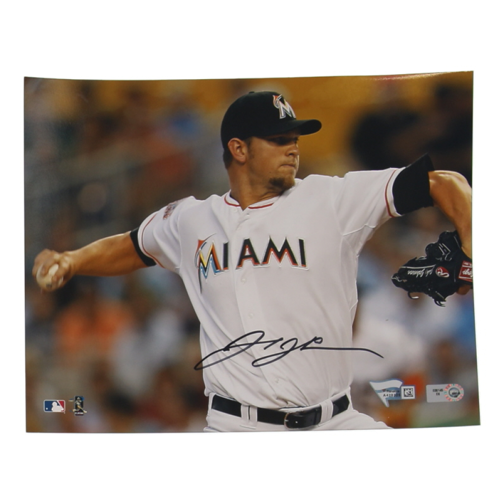 Josh Johnson Signed Marlins 8x10 Photo (Fanatics & MLB) at PristineAuction.com