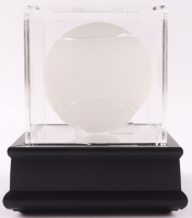 Tiffany & Co. Lead Crystal Tennis Ball With Wood & Glass Display Case at PristineAuction.com