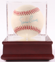 Ernie Banks Signed OML Baseball with Display Case (Mays & PSA) at PristineAuction.com
