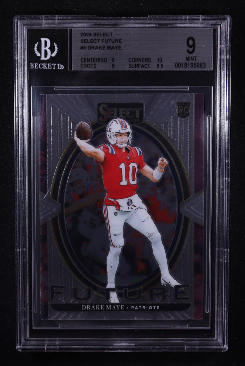 Drake Maye 2024 Panini Select Future #5 RC (BGS 9) at PristineAuction.com Drake Maye 2024 Panini Select Future #5 RC (BGS 9) at PristineAuction.com