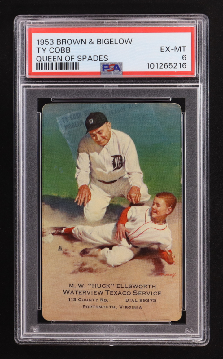 Ty Cobb 1953 Brown and Bigelow #1 (PSA 6) at PristineAuction.com Ty Cobb 1953 Brown and Bigelow #1 (PSA 6) at PristineAuction.com