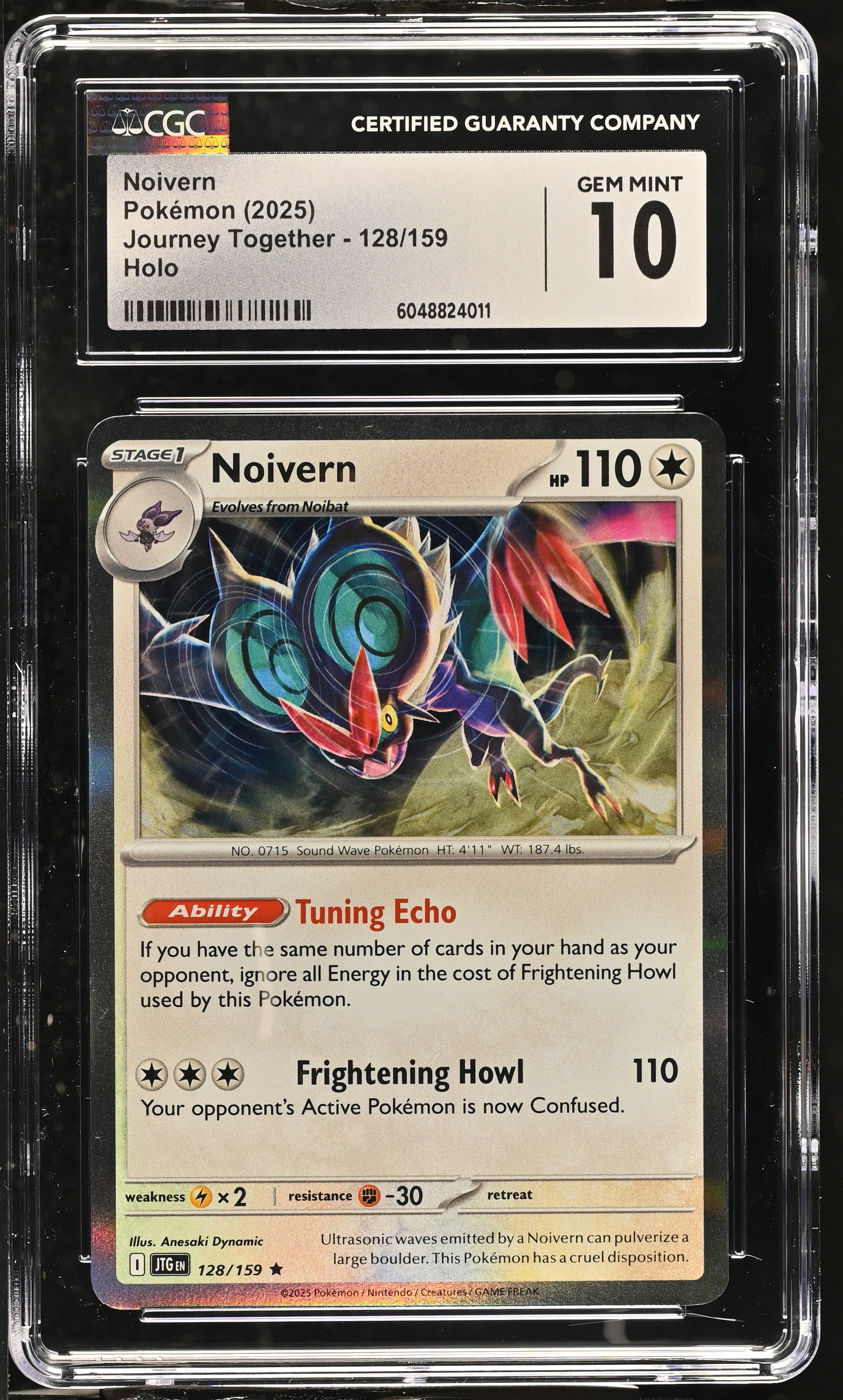 Noivern 2025 Pokemon Journey Together #128/159 (CGC 10) at PristineAuction.com Noivern 2025 Pokemon Journey Together #128/159 (CGC 10) at PristineAuction.com