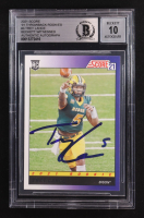 Trey Lance Signed 2021 Score '91 Throwback Rookies #3 RC (BGS | Autograph Graded 10) at PristineAuction.com