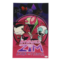 Rikki Simons, Richard Horvitz & Melissa Fahn Signed "Invader Zim" 11x17 Photo With Character Name Inscriptions (JSA) at PristineAuction.com