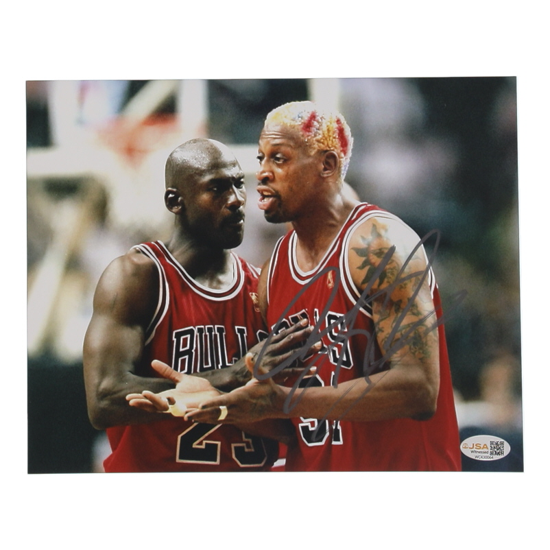 Dennis Rodman Signed Bulls 8x10 Photo (JSA) at PristineAuction.com Dennis Rodman Signed Bulls 8x10 Photo (JSA) at PristineAuction.com