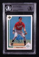 Chipper Jones Signed 1991 Upper Deck #55 RC (BGS) at PristineAuction.com