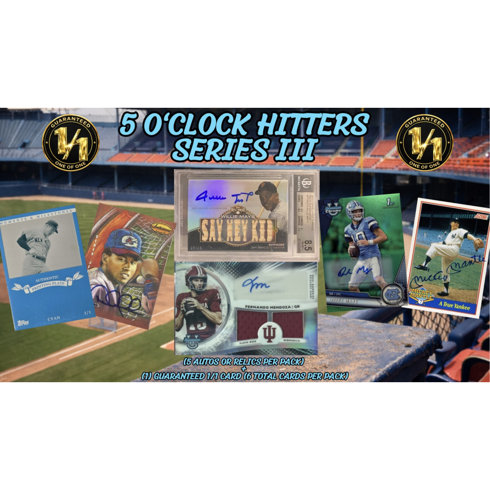Break King: 5 O'clock Hitters Series III Mystery Box at PristineAuction.com
