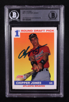 Chipper Jones Signed 1991 Score #671 RC (BGS) at PristineAuction.com
