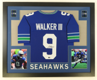 Kenneth Walker III Signed Custom Framed Jersey (Beckett) at PristineAuction.com