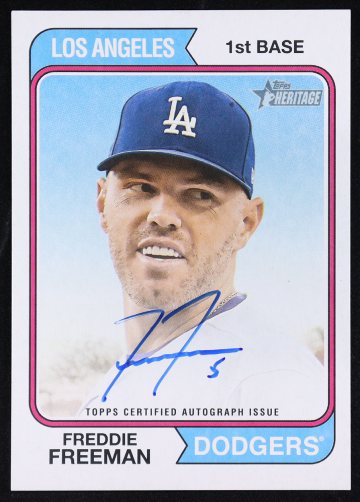 Freddie Freeman 2023 Topps Heritage Real One Autographs #ROAFF