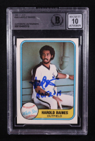 Harold Baines Signed 1981 Fleer #346 RC Inscribed "HOF 2015" (BGS) at PristineAuction.com