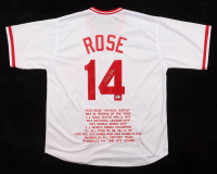 Pete Rose Signed Career Highlight Stat Jersey (Rose) at PristineAuction.com