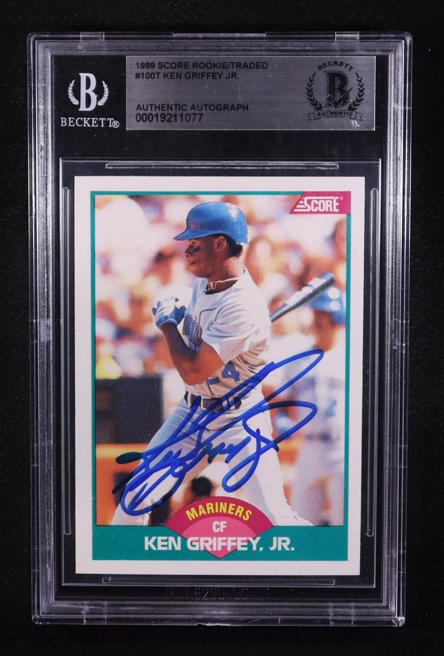 Ken Griffey Jr. Signed 1989 Score Rookie/Traded #100T RC (BGS) at PristineAuction.com Ken Griffey Jr. Signed 1989 Score Rookie/Traded #100T RC (BGS) at PristineAuction.com
