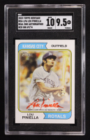 Lou Piniella Signed 2023 Topps Heritage Real One Autographs Red Ink #ROALPA #69/74 (SGC 9.5 | Autograph Graded 10) at PristineAuction.com