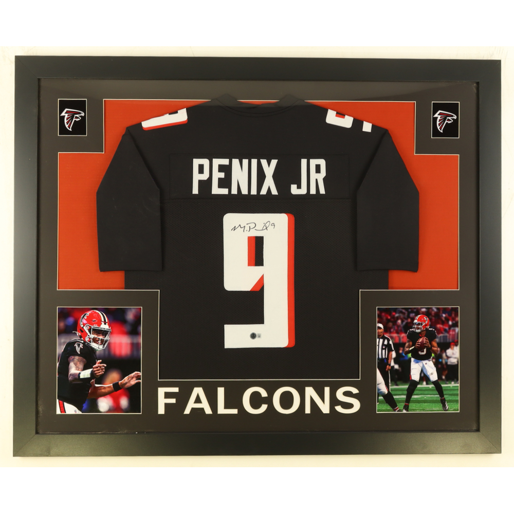 Michael Penix Jr. Signed Custom Framed Jersey Display (Beckett) at PristineAuction.com