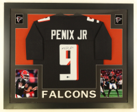 Michael Penix Jr. Signed Custom Framed Jersey Display (Beckett) at PristineAuction.com