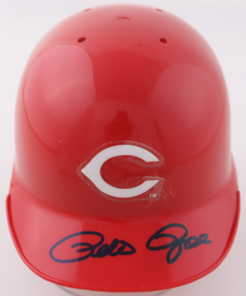Pete Rose Signed Reds Batting Mini Helmet (JSA) at PristineAuction.com Pete Rose Signed Reds Batting Mini Helmet (JSA) at PristineAuction.com