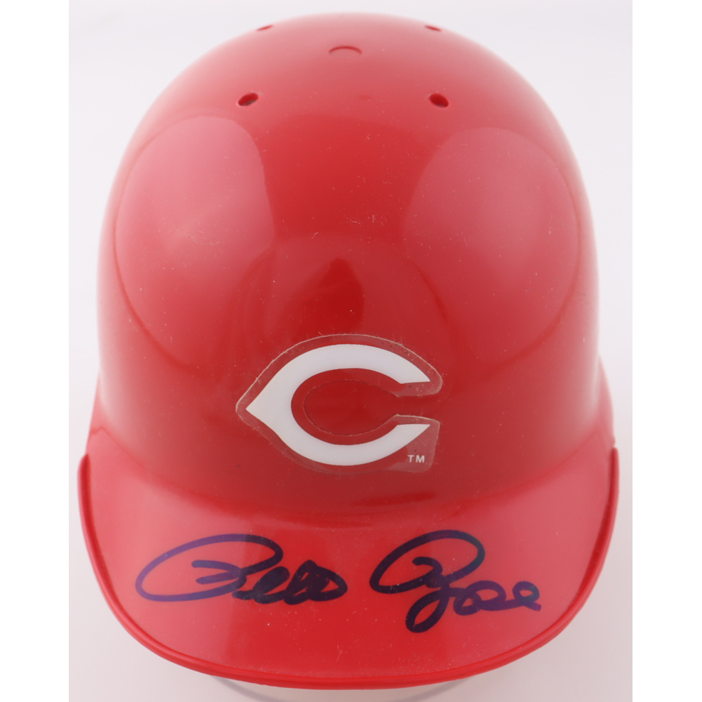 Pete Rose Signed Reds Batting Mini Helmet (JSA) at PristineAuction.com