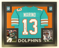 Dan Marino Signed Custom Framed Jersey Display (Beckett) at PristineAuction.com