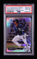 Fernando Tatis Jr. 2017 Bowman Chrome Prospects Refractors #BCP160 RC #77/499 (PSA 10) at PristineAuction.com