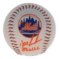 Dwight "Doc" Gooden Signed OML Mets Logo Baseball Inscribed "86 W.S.C" (JSA) at PristineAuction.com