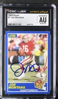 Joe Montana Signed 1989 Score #1 (CGC) at PristineAuction.com