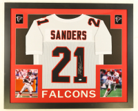Deion Sanders Signed Custom Framed Jersey (Beckett) at PristineAuction.com